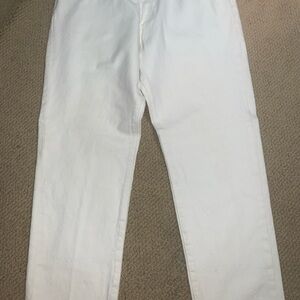 Levi's 501 CT Jeans White Mens 38W 28L Regular Tapered Fit Red Tab Button Fly